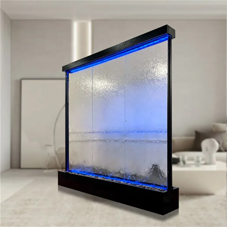 Waterfall led light customized stainless steel waterfall indoor waterfall (1600217227490)