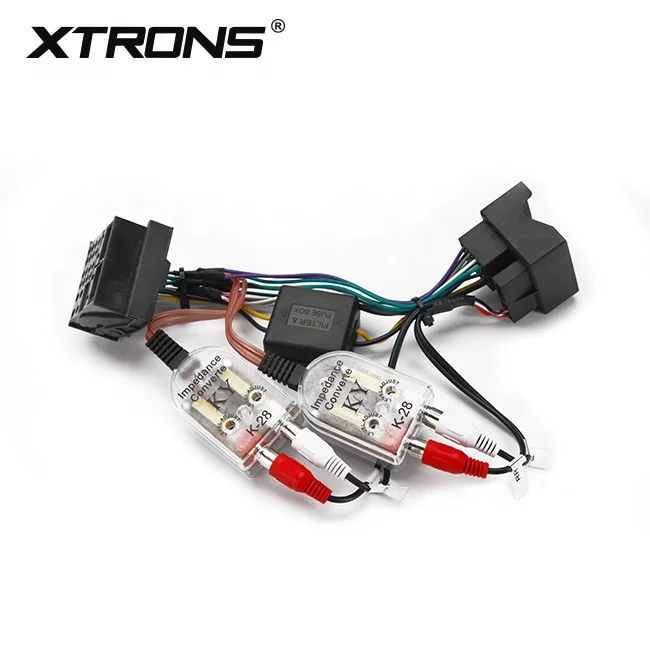 XTRONS harness adapter with high to low impedance converter for audi a3 a4 car stereo