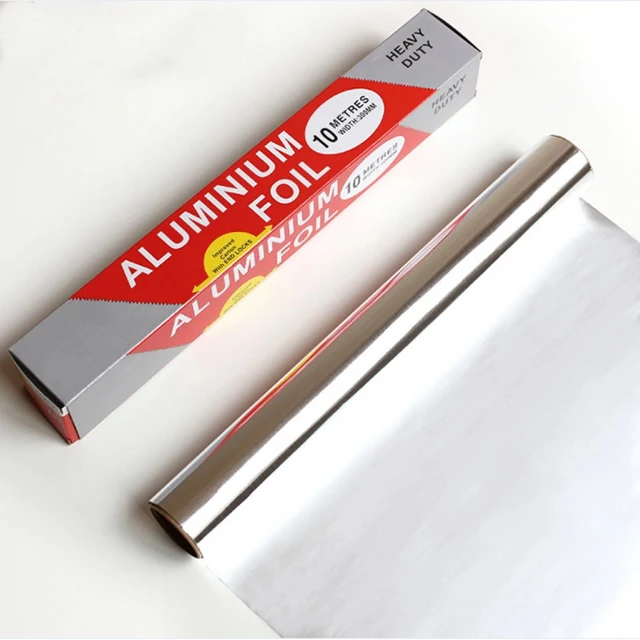 Certification Silver Household Aluminum Foil Roll Tin Foil Paper Aluminum Foil Film