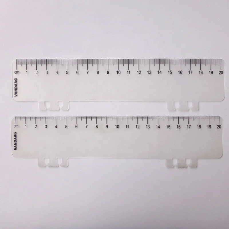 New products custom design and shaped clear pvc/pp flexible scale ruler