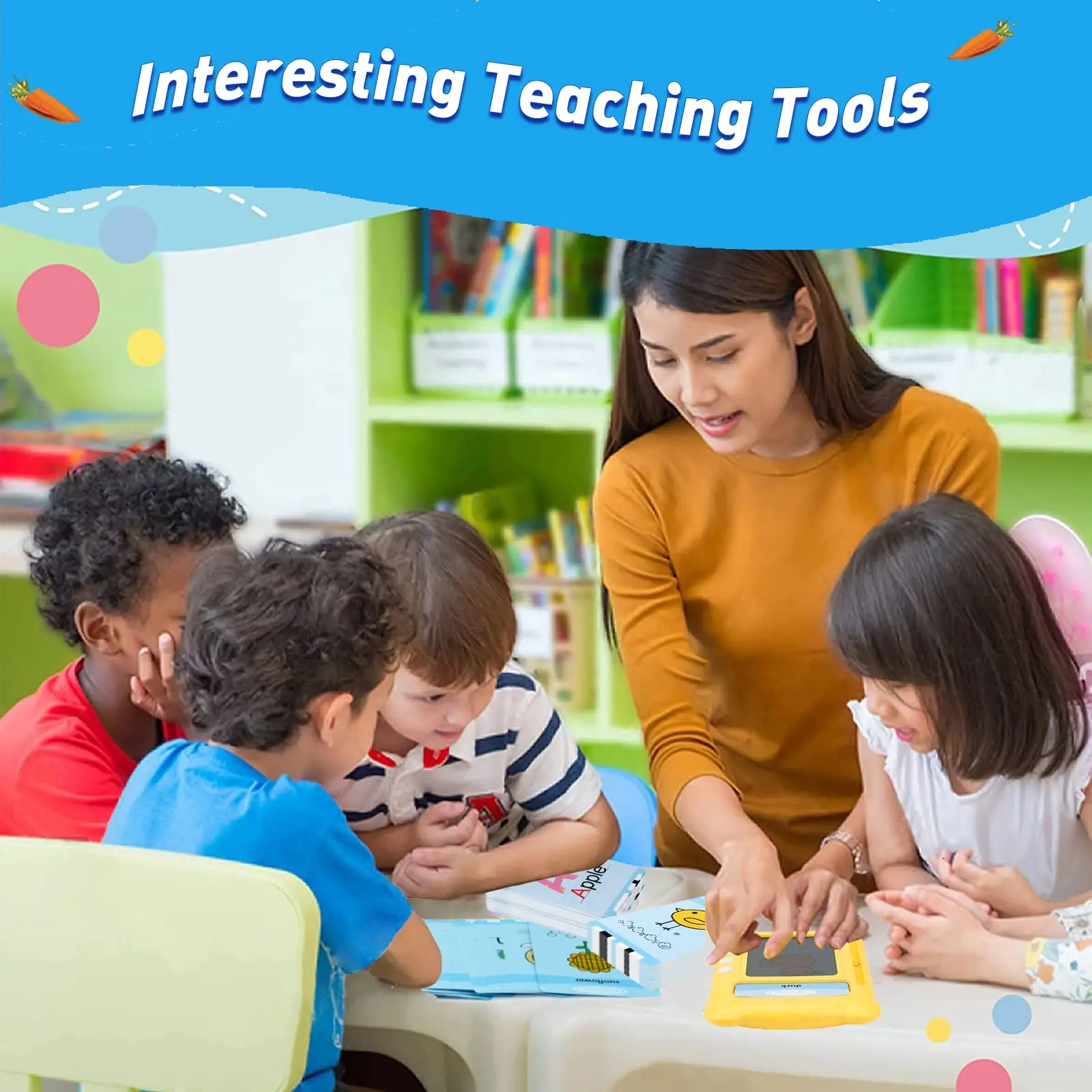 Hot Sale 2-7 Year Kids 224 Words 8.5inches Audio Flash Card Educational Learning Toy with Drawing Function