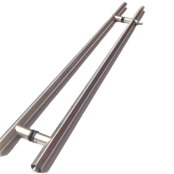 Factory Direct Sales Stainless Steel Inox Adjustable Inlet Sliding Design Glass Square Handle