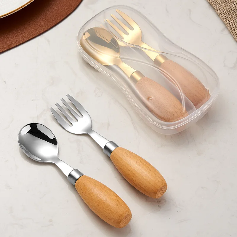 Kids Utensil Set Reusable Cutlery Set Knives Fork and Spoon Set with Storage Case for School Lunch Travel Outdoor