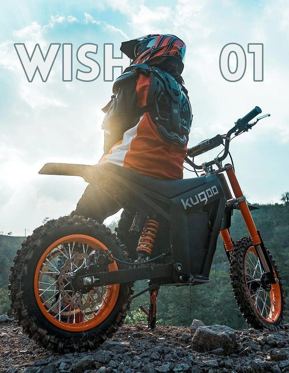 Электрический мотоцикл Kugoo Wish 01 аккумулятор 48 В 21 А/ч мото-электровелосипед дальнего действия | Корабль со склада в Дубае