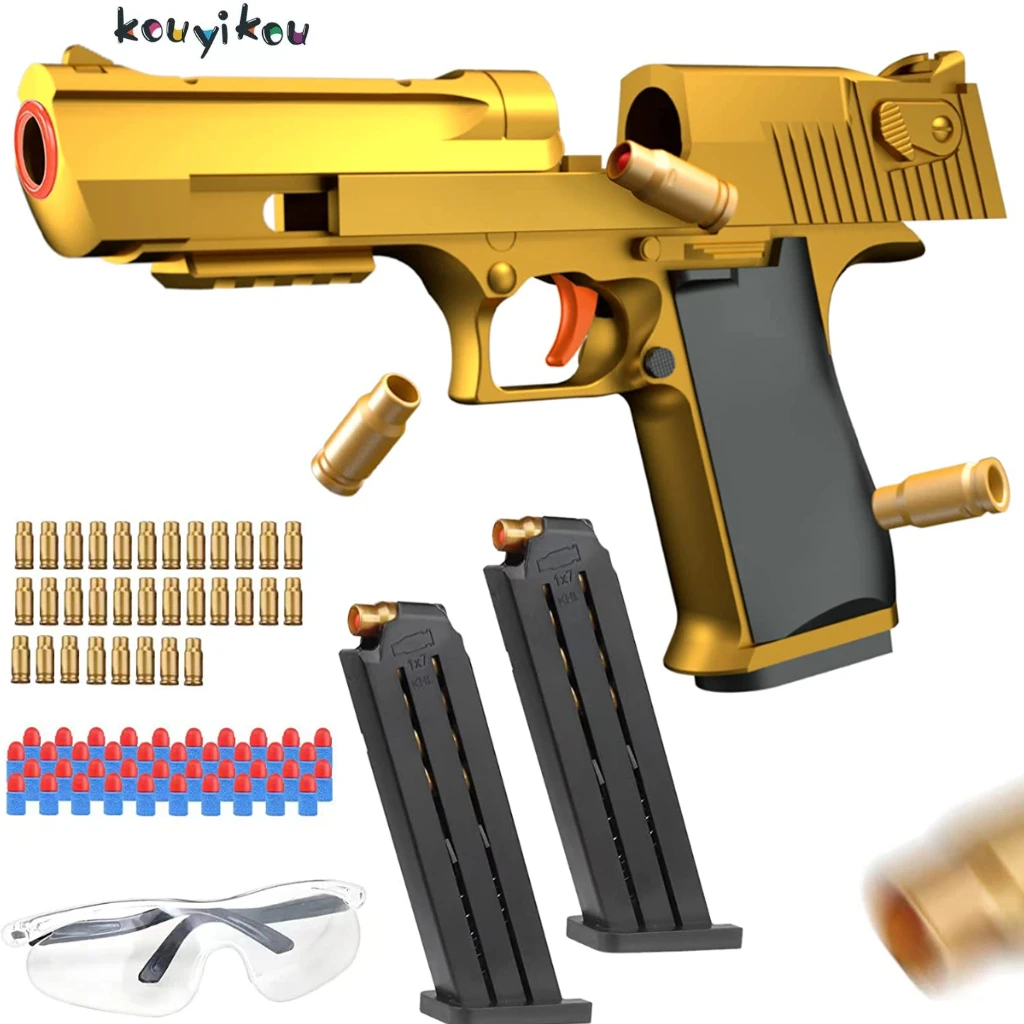 New Arrival Toy Guns With Bullets Shoot Kids Gun Weapons Shooting Play Set Plastic with Bullet Shoot for Boy Weapons Toy