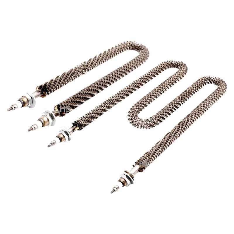 220V 380V U W Type Electric Air Tubular Heater Stainless Steel Finned Tube Heater