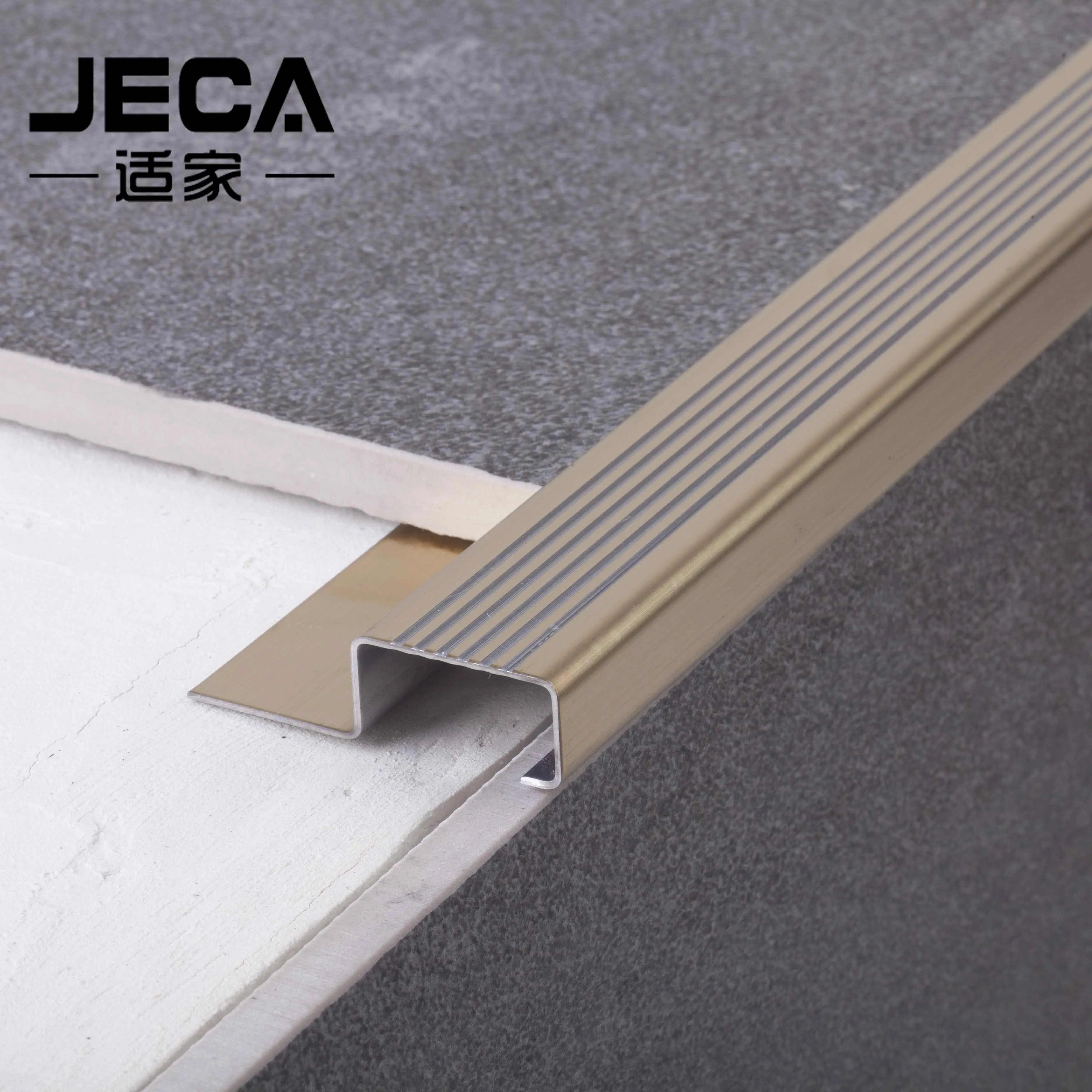 Foshan JECA мебель из нержавеющей стали золотистая декоративная угловая катушка Ленточные полосы отделка плитки для лестницы