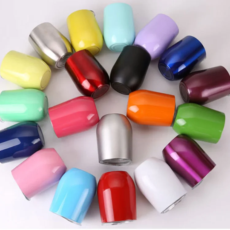 
Egg Shaped Cup Wine Mug Glass Tumbler 18/8 Stainless Steel Insulated Vacuum Wine Tumbler 