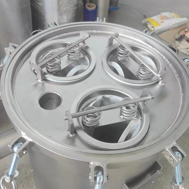 Industrial Easy Maintenance Stainless Steel Bag Filter 15 Quick Open 5 Microns SUS304 Liquid Multi-Bag Filter Housing