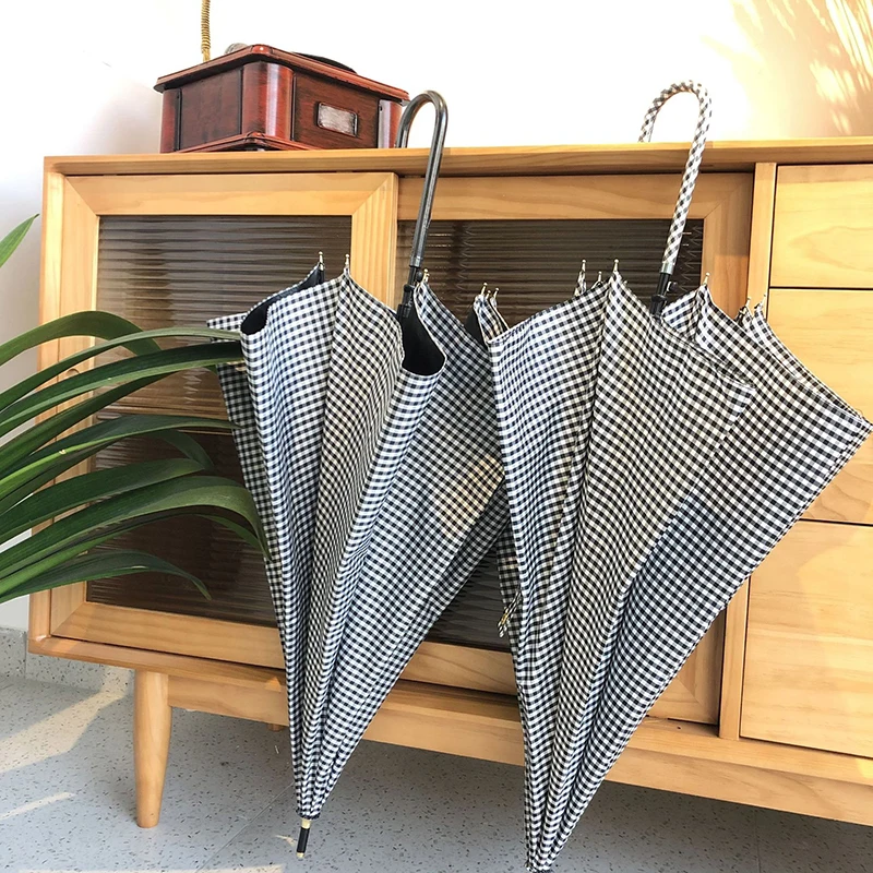 Hot sale J Hook Handle Straight Type Single or Double Layer Windproof Monsoon Golf Umbrella