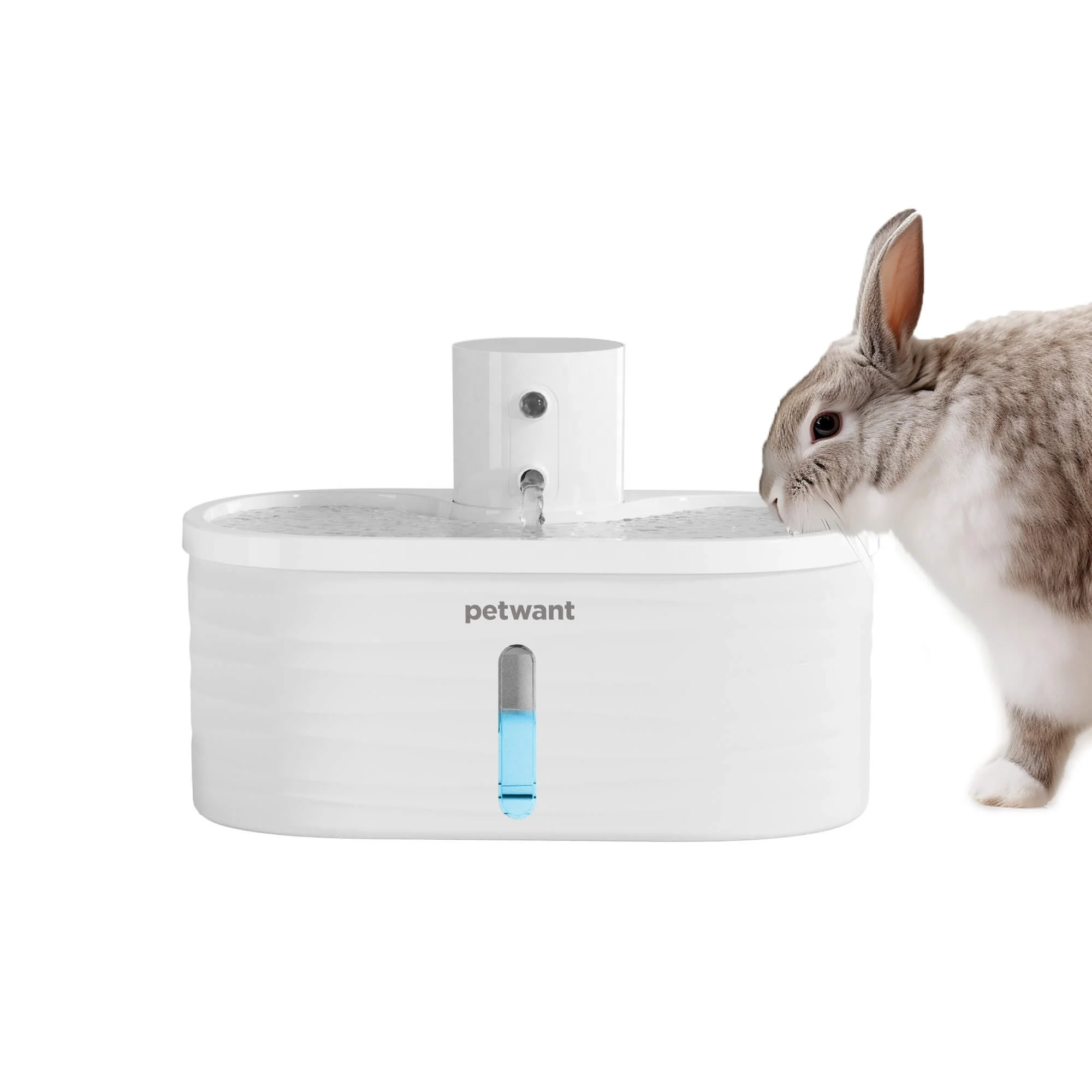 Petwant Custom 2.5L Cordless Cat Drinking Fountain Infrared Sensor 3 Flow Modes Automatic Pet Water Dispenser