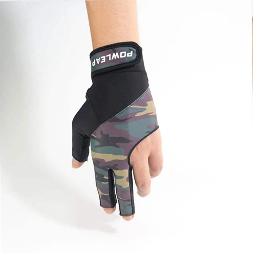 New Design Solid 3-Finger Snooker Gloves Plain Blank Billiards Sports Gloves for Men Women