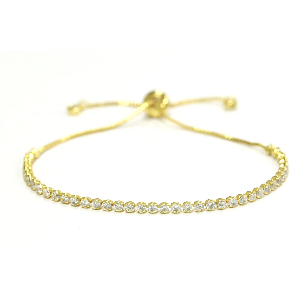 Jewelry women custom adjustable copper gold plating charm bracelet accessories