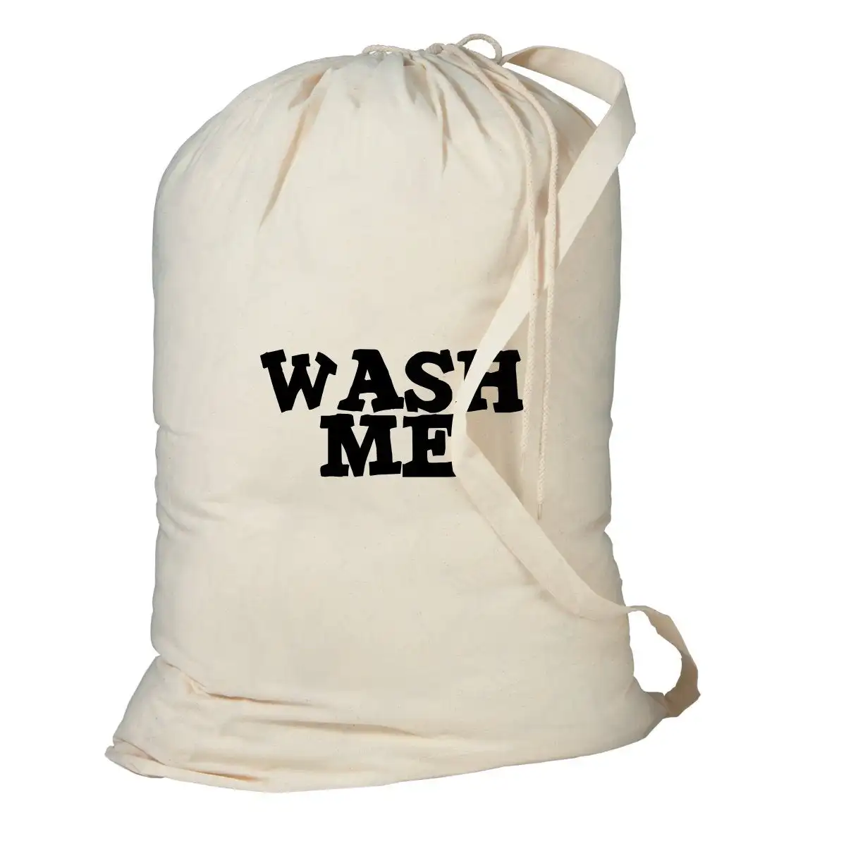 2020 Hot sale Heavy Duty Large Cotton Canvas Laundry Bag With Drawstring