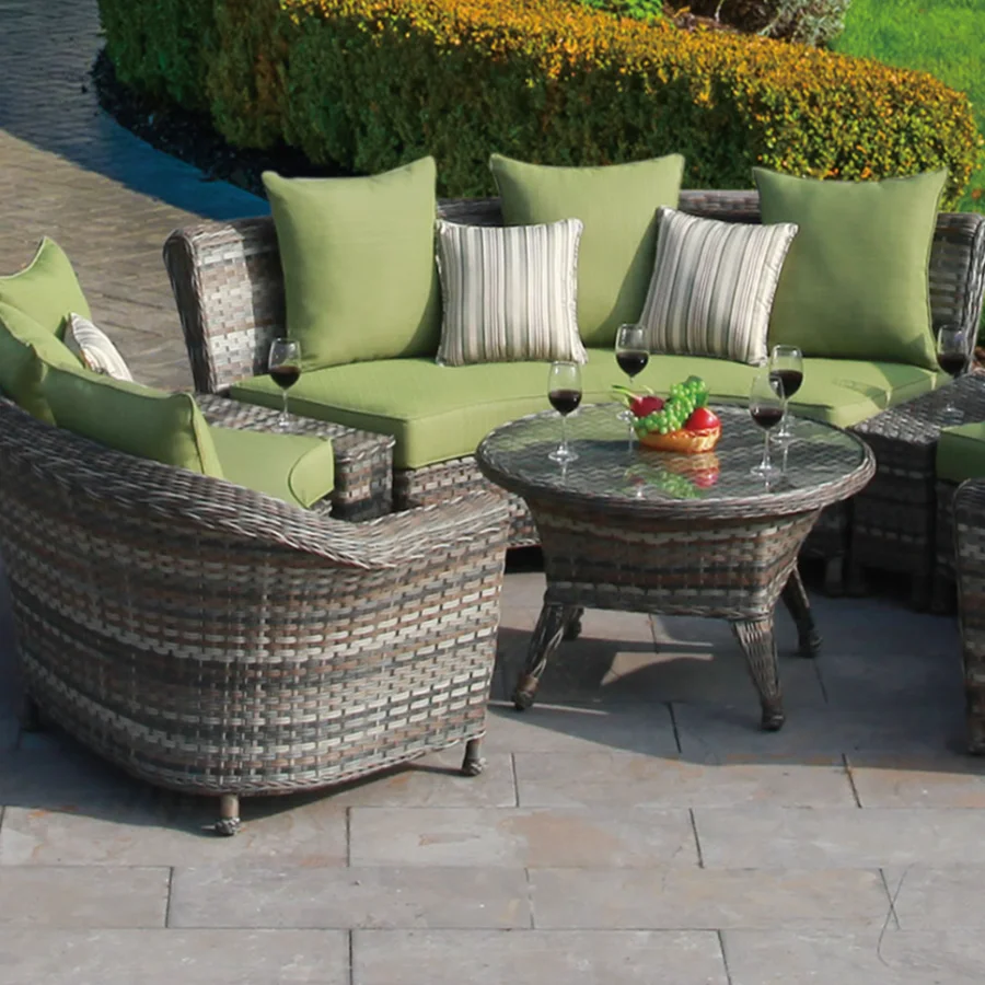 Fashion rattan chair set wicker garden chair set outdoor hotel furniture sofa set