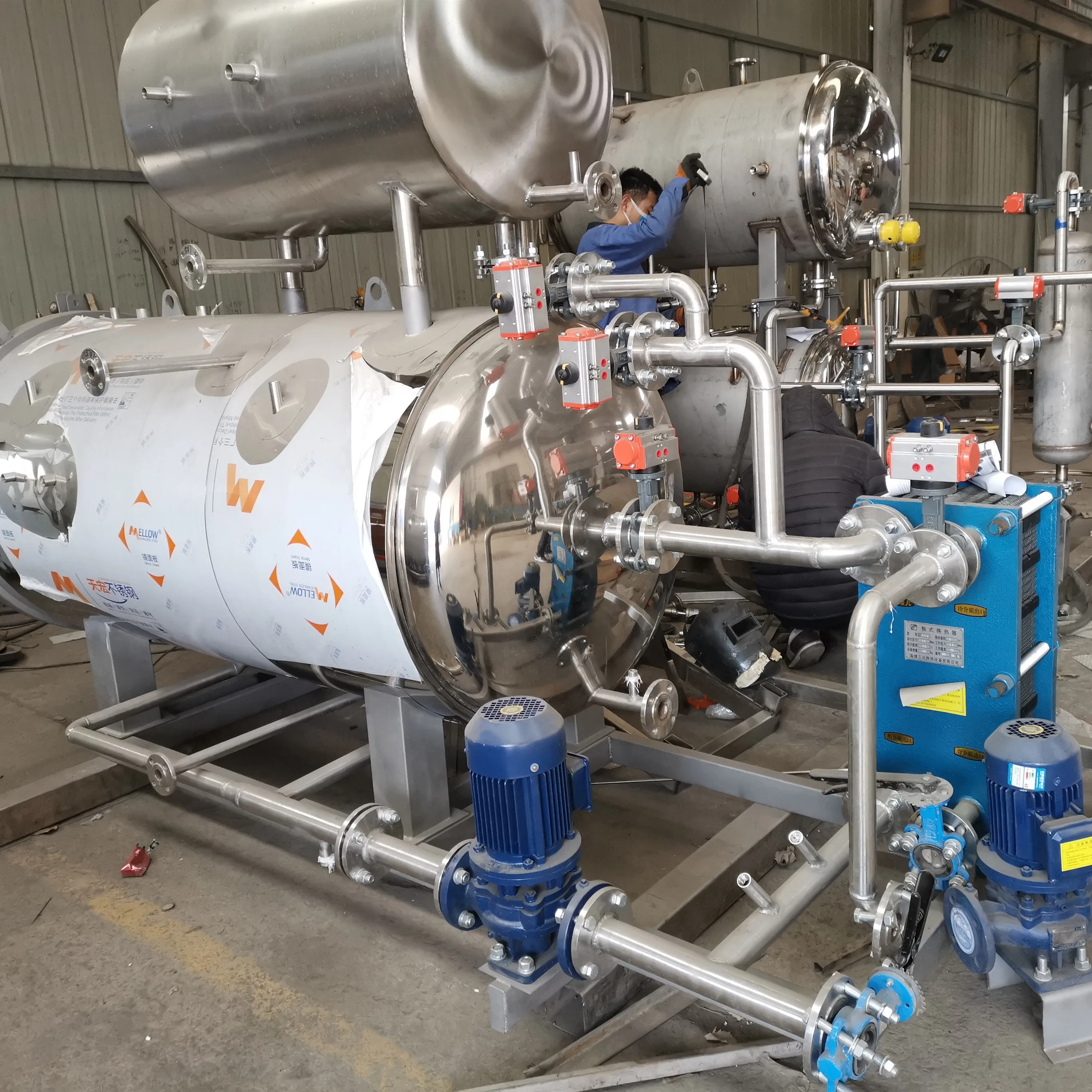 Automatic Top Spray Retort Steam Autoclave