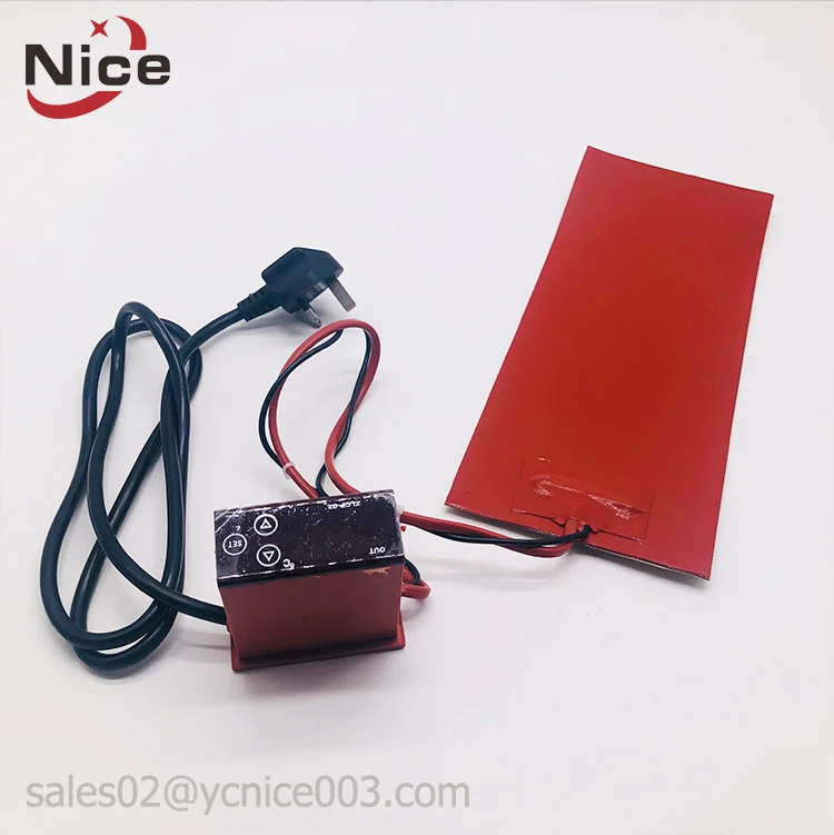 Flexible heat strip 12v machine heating silicone rubber thin film