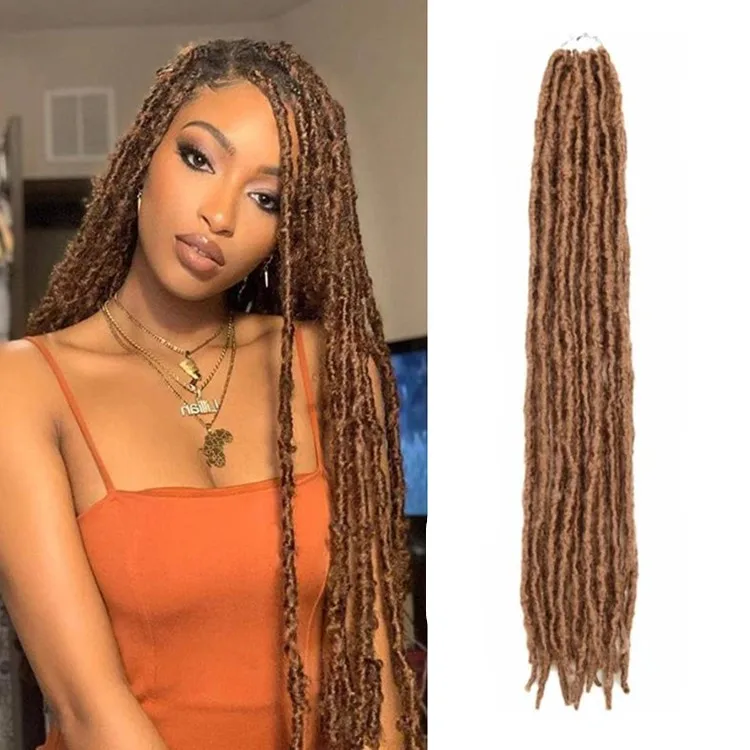 24inch butterfly locs crochet braid hair distressed soft locs synthetic hair extension for women