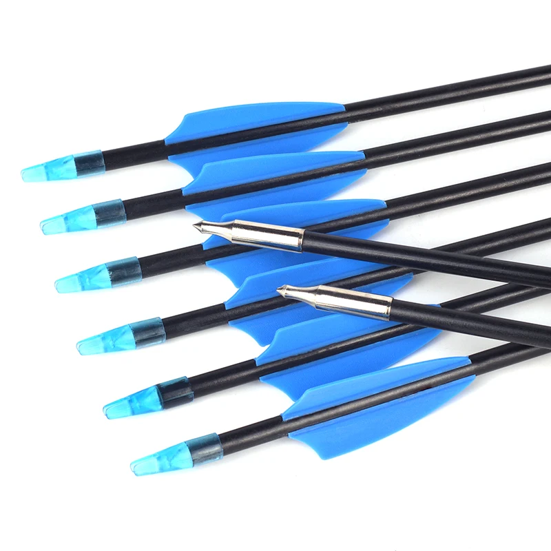 Portable Outdoor shooting outsourcing fixed arrowhead recurve bow 7mm target arrow for archery bow practice