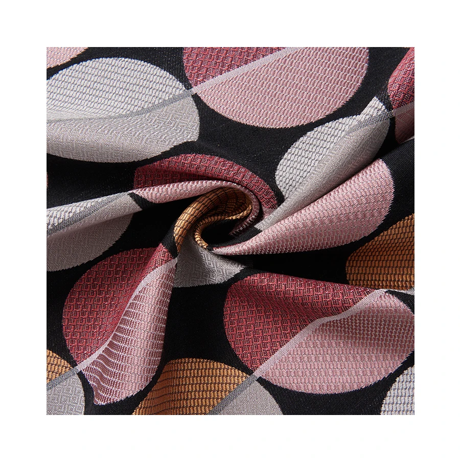 Factory Customized Stripe Pattern Polyester Fabric Decorative Curtain Fabric