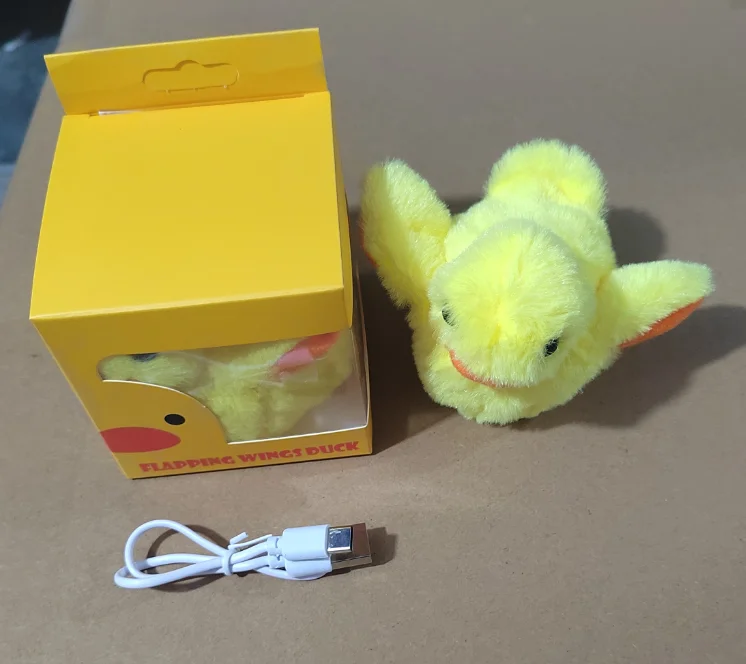 Automatic Interactive Cat Toy Rechargeable  Dog Plush Toys Squeaking Catnip Pet Toys for Cats Dogs with Realistic Animal Voice