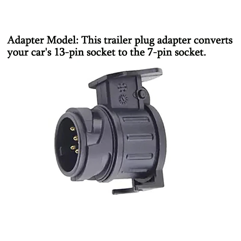 European standard trailer plug socket adapter, 13 core to 7 core, auto parts and accessories.