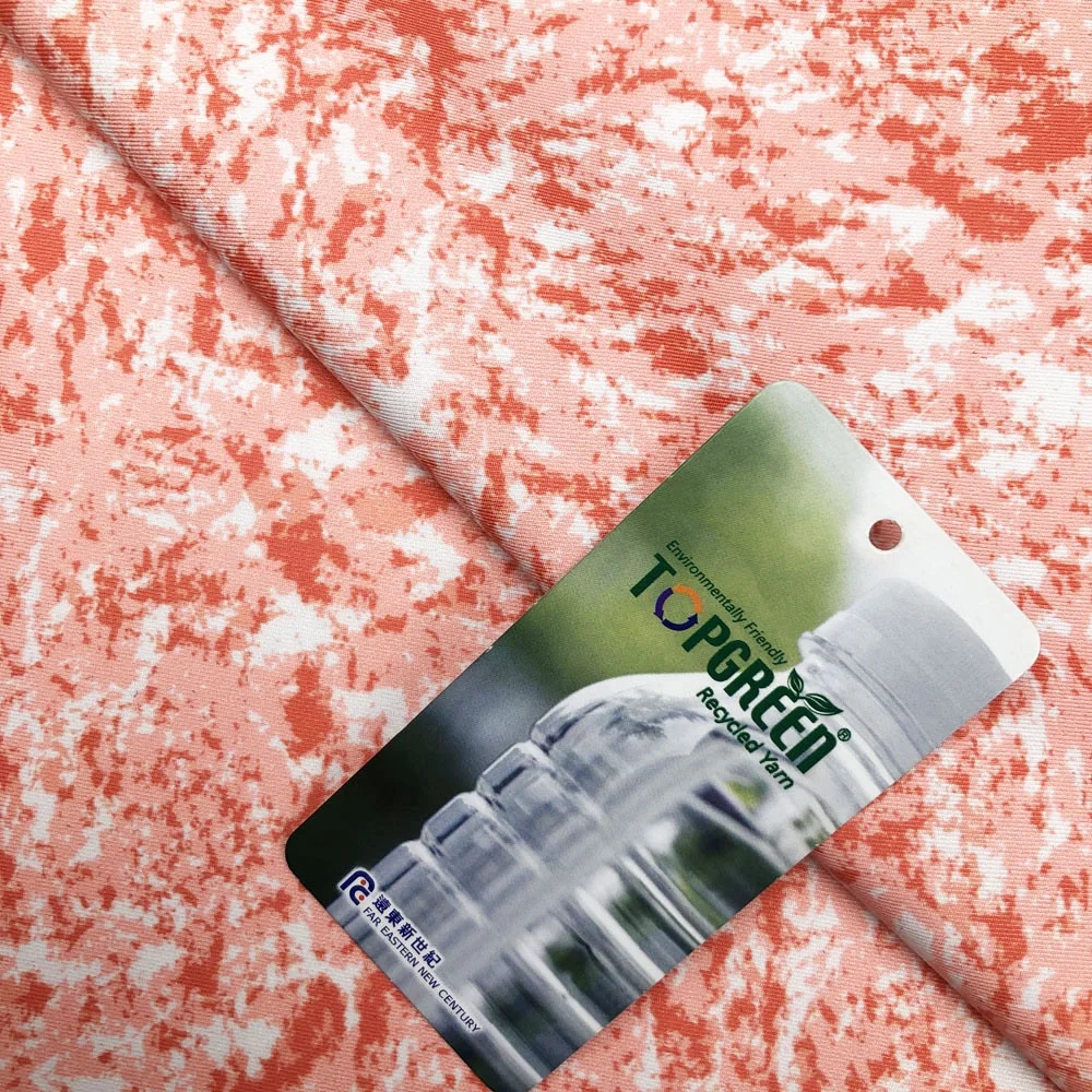 Free Sample Organic Custom Printed 82% Polyester 18% Spandex Recycled 4 Way Stretch Bikini Swimwear Fabric For Sale