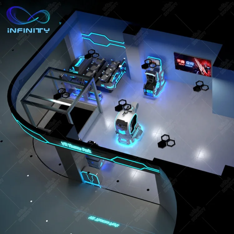 Virtual Reality Room Arcade Vr Center Car Simulator Set 9d Vr Theme Amusement Park Kids Playground Indoor Video Games Equipment