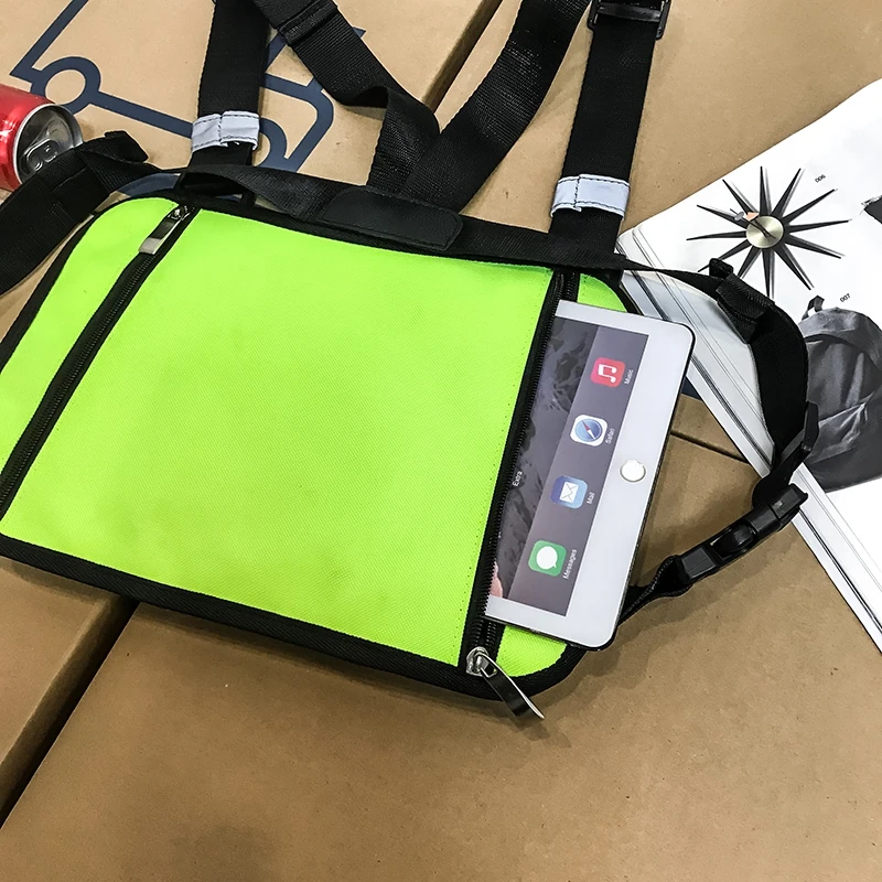 Running Backpack Vest Cell Phone and 3M Reflective Vest Pack for Jogging Cycling Fits universal phone Tactical chest bag