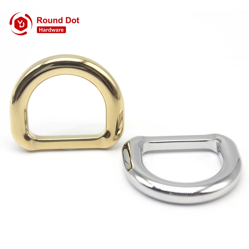 Bags Stainless Steel D Rings Wide Applications Metal D Rings Custom Logo Support Luxury Handbags Metal Accessories