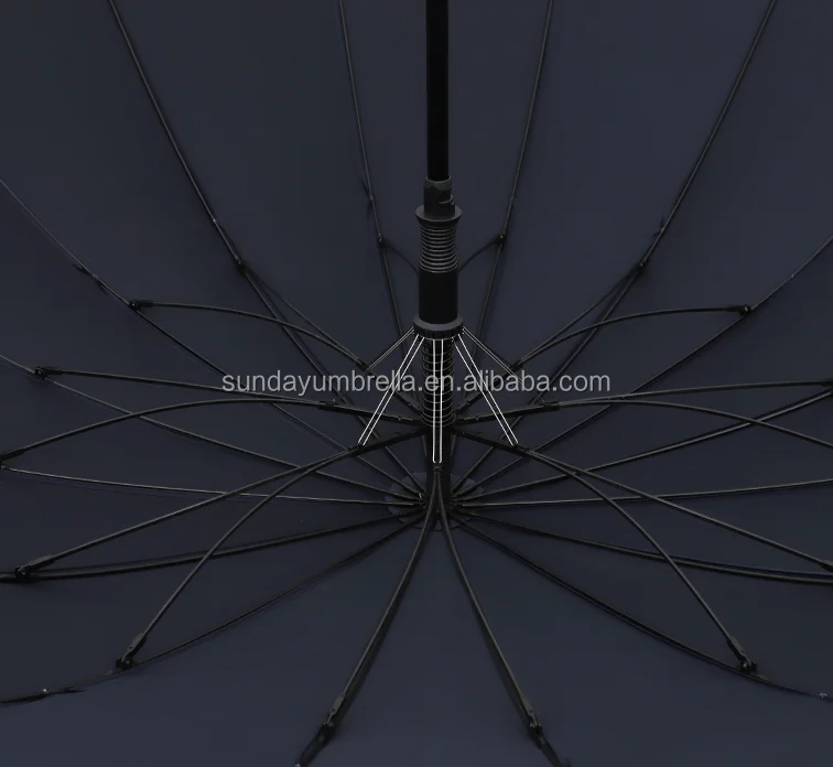 SD Custom 27-Inch Auto Straight Fiberglass Golf Umbrella New Fashion 16 Ribs Adults Business Logo Printing