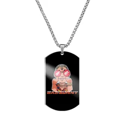HUAMJ New Arrival Custom Girls Boy Cool Hip Hop Stainless Steel Bad Bunny Necklace