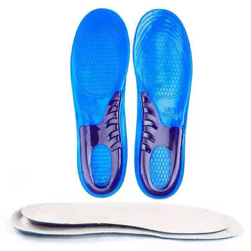 non-slip soft gel TPE silicone insole for feet care man women shoes insole orthopedic pad