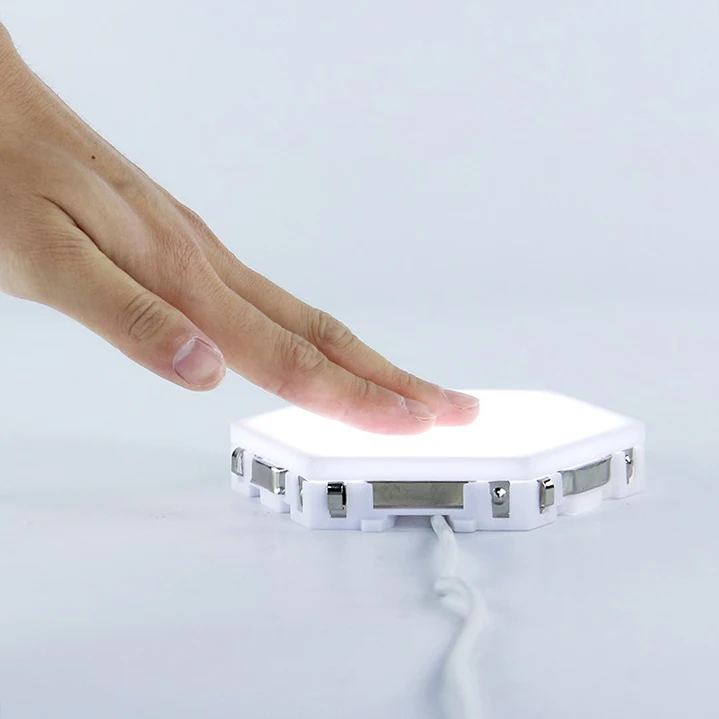 DIY Touch Sensitive LED Hexagon Honeycomb Panel Lamp LED Quantum Night Lamp Modular Hexagonal Wall lamp