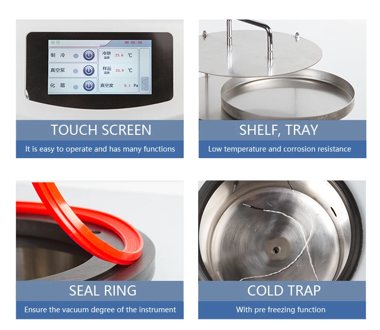 Top-press laboratory  freeze dryer for vaccine reagent with CE