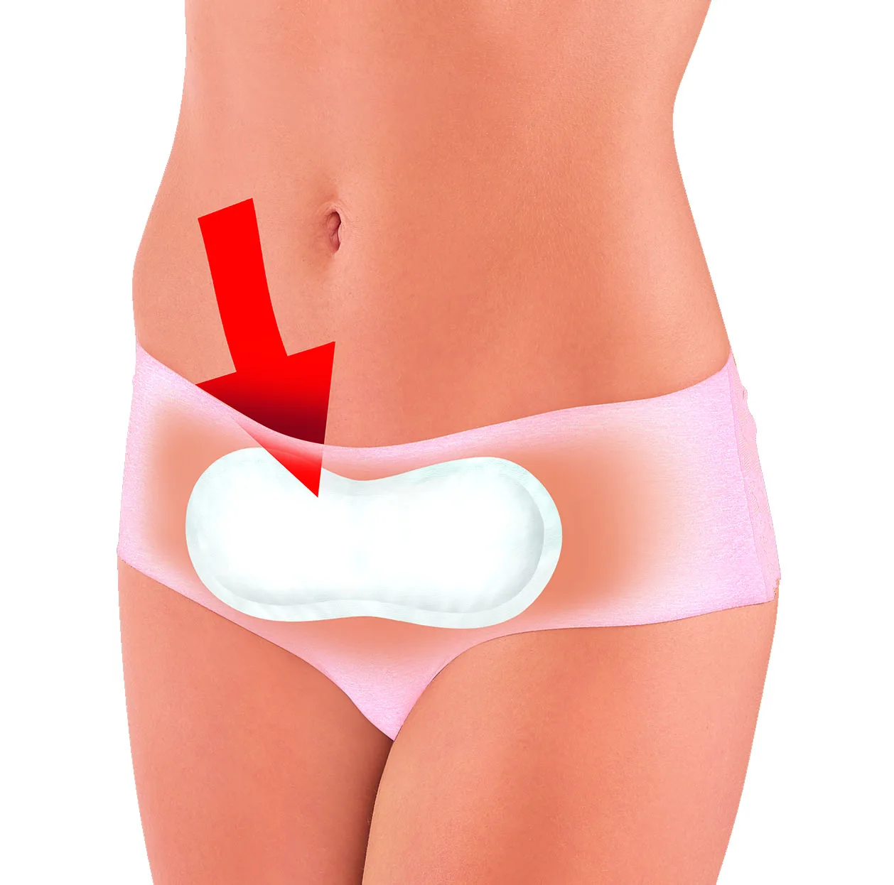 Menstrual Heat Patch for Woman Period Cramp Care for 12h Paste on Skin Directly Air Activated Heat Patch Menstrual Relief Patch