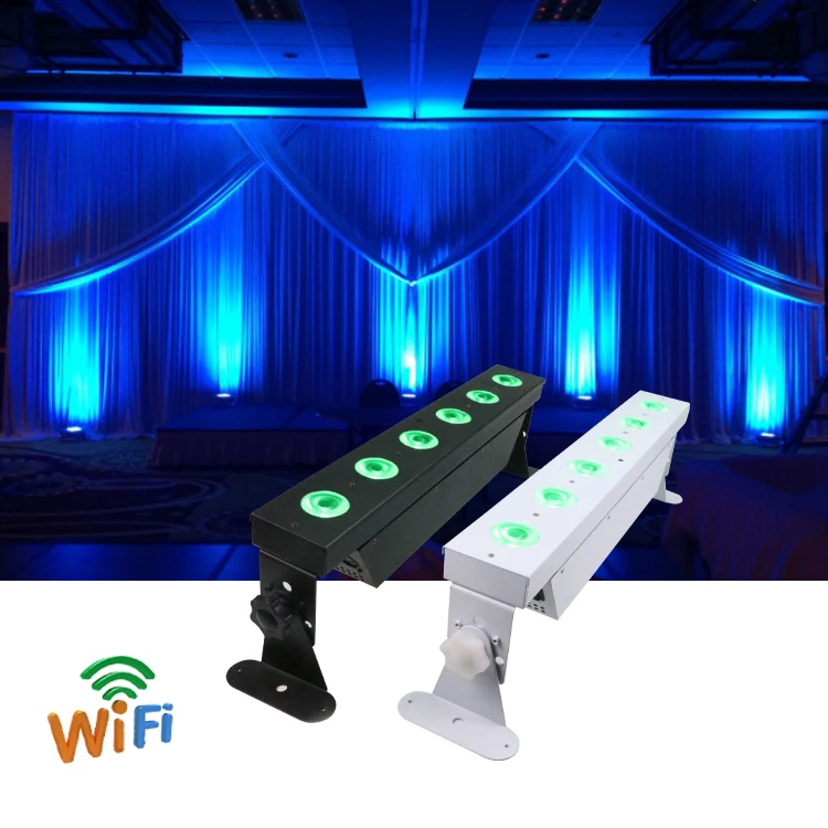 gu10 outdoor bar 6x15w 20w 5w round cover shield garden mood led uplights flight case