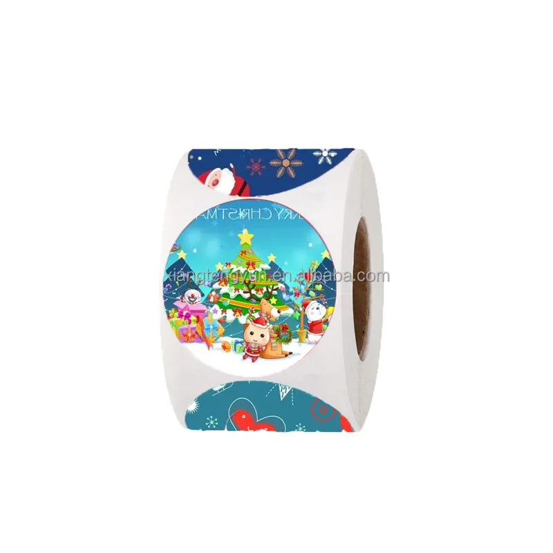 Factory Price Round Personalized Thank You For Your Small Business Packaging Custom Christmas Gifts Sticker