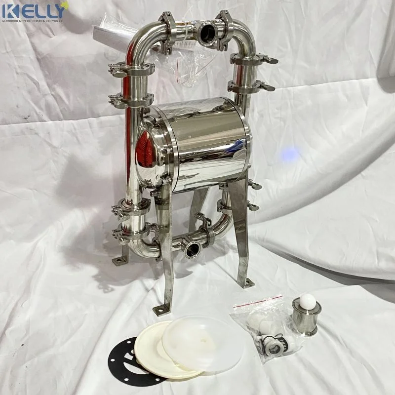 Food Grade Stainless Steel 304 316L Pneumatic Air Diaphragm Pump Sanitary Liquid Transfer Pump for Paste