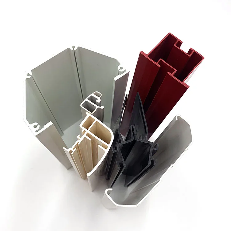 Ldpe uhmwpe abs pp hdpe trunking pvc upvc inward tilt and turn corner plastic extrusion profile