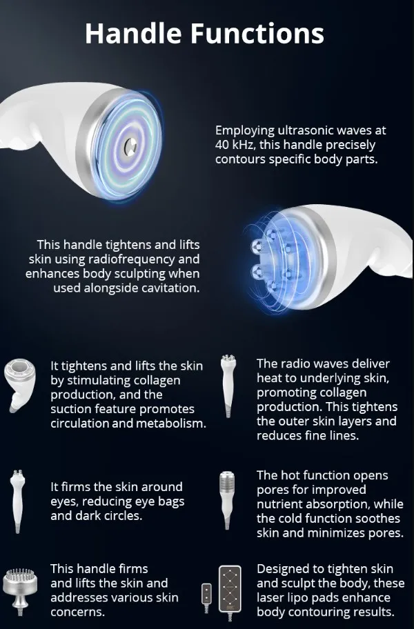 Оборудование для салона красоты жиросжигатель ультразвуковая кавитация многофункциональная машина кавитации 9 в 1