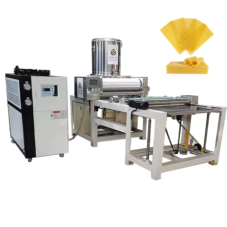 Full Automatic Bees Wax Foundation Sheet Embossing Making Machine Beeswax Honeycomb Machine
