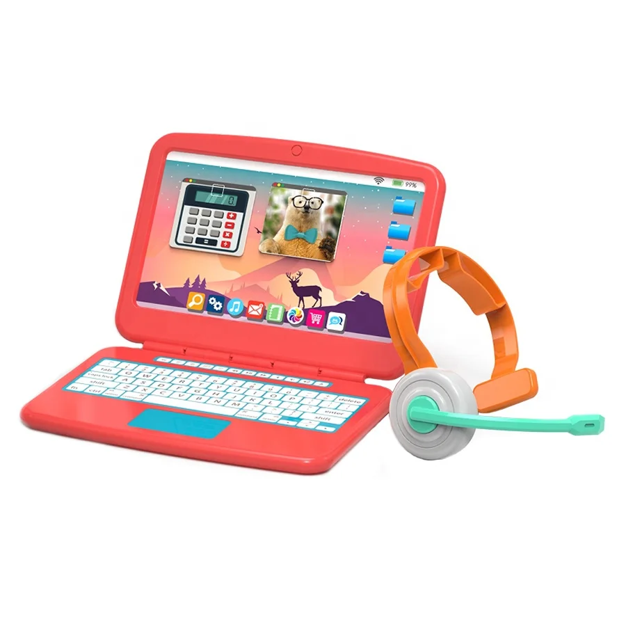 New Style Pretend Toys At Home Kids Education Play Toy My Home Office Little Employee Simulation Laptop Office Series Toys