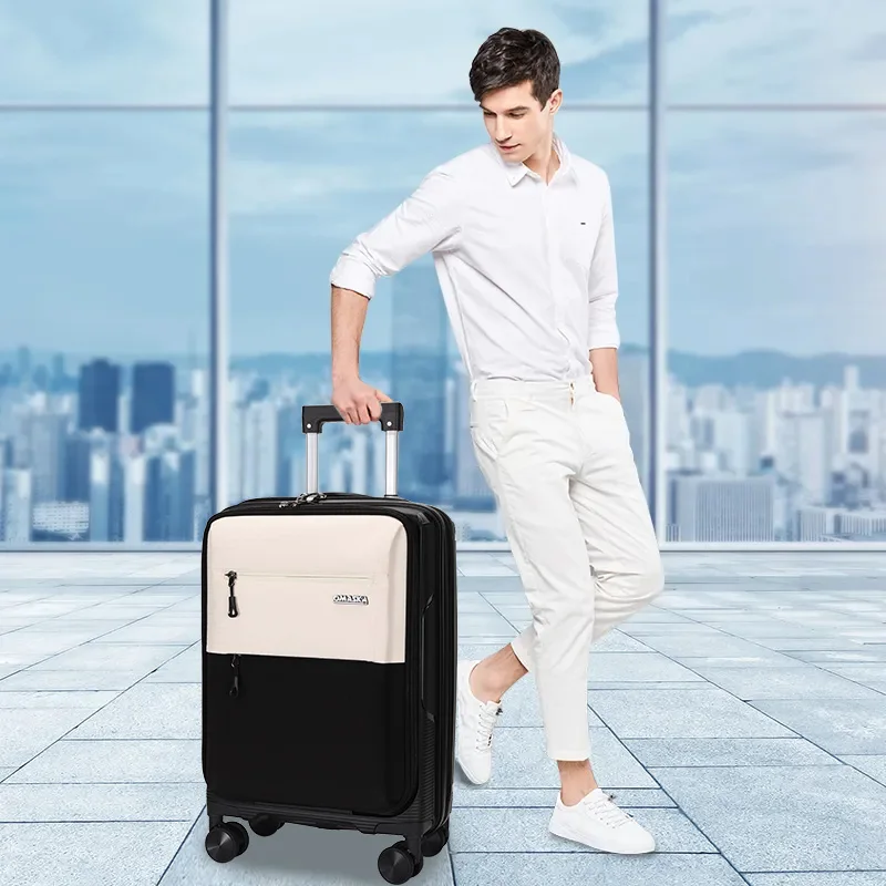 OMASKA Wholesale PP Nylon Suitcase  20 24 28 Inch Men Trolley Luggage Sets