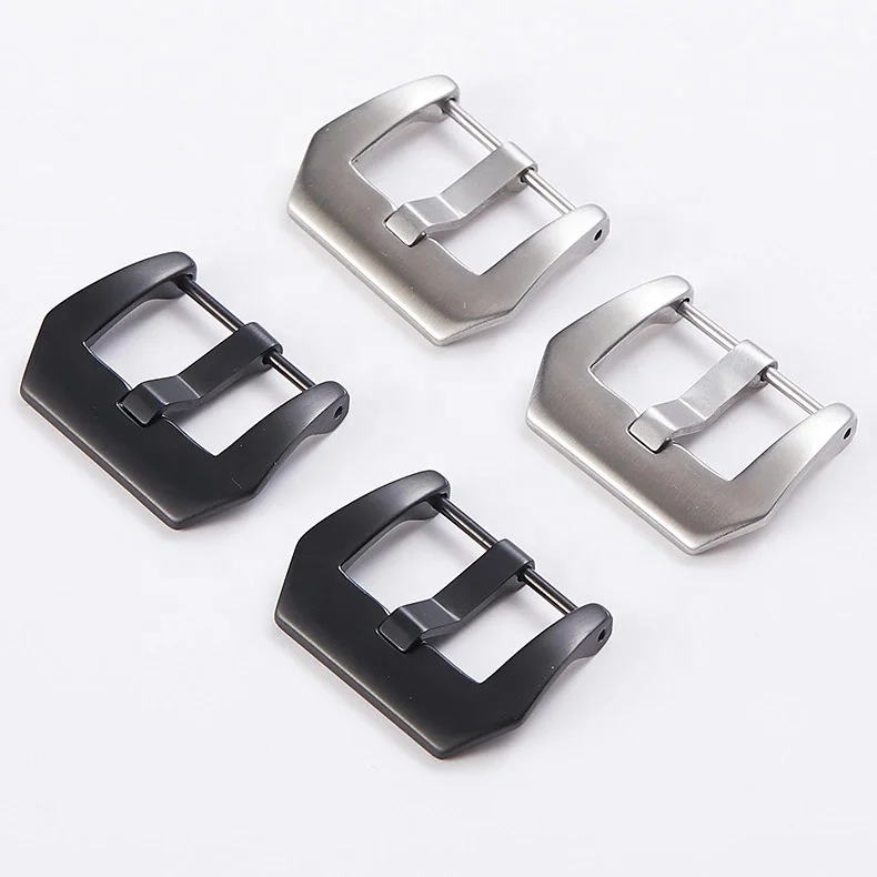 High Quality 20Mm 22Mm 24Mm  Watch 26Mm Polished Brushed Leather Band Watch Clasp 316L Stainless Steel Watch Buckle Parts