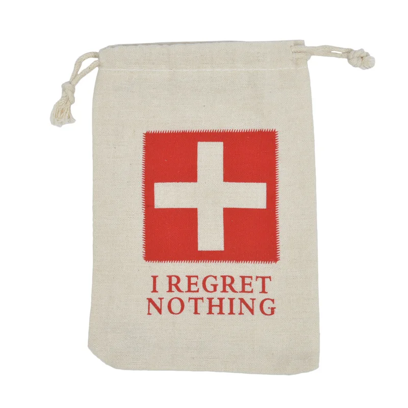Wholesale Wedding Decoration Cotton Party Favors Bags Hen Party Supplies I REGRET NOTHING Hangover Kit Bags
