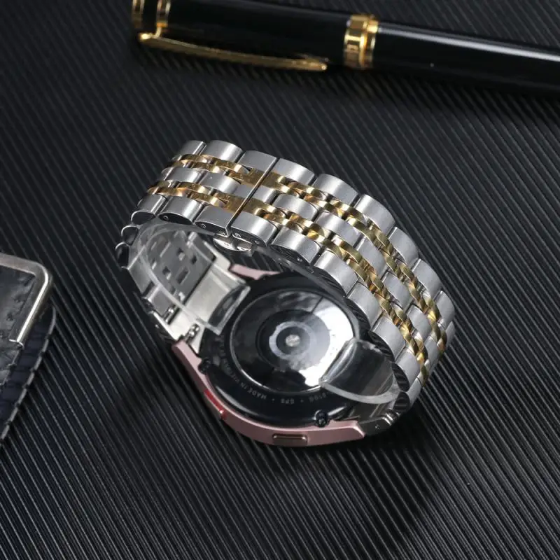 Luxury Stainless Steel Straps for Galaxy Watch 6 Classic 47mm 43mm Metal Replacement Straps for Galaxy Watch 4 5 44mm 40mm 5pro