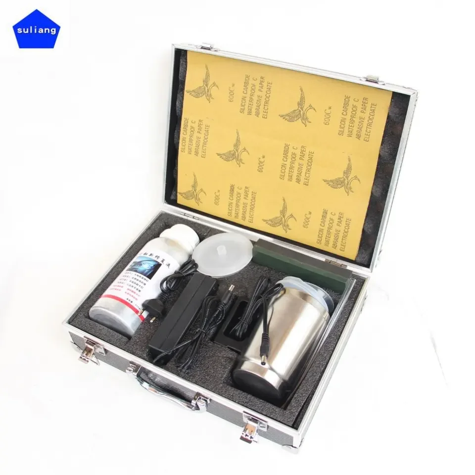 Headlamp repair fluid and sandpaper kit headlight repair kit 12v60w headlamps refurbished tool for head lamp car repair