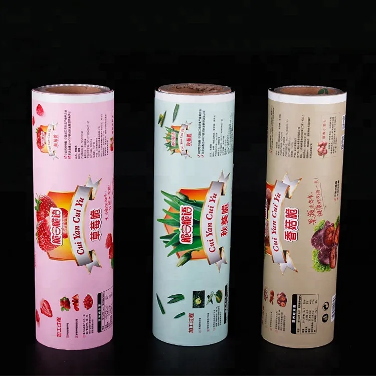 Custom printed metallized laminated packaging film roll for dry fruit packing
