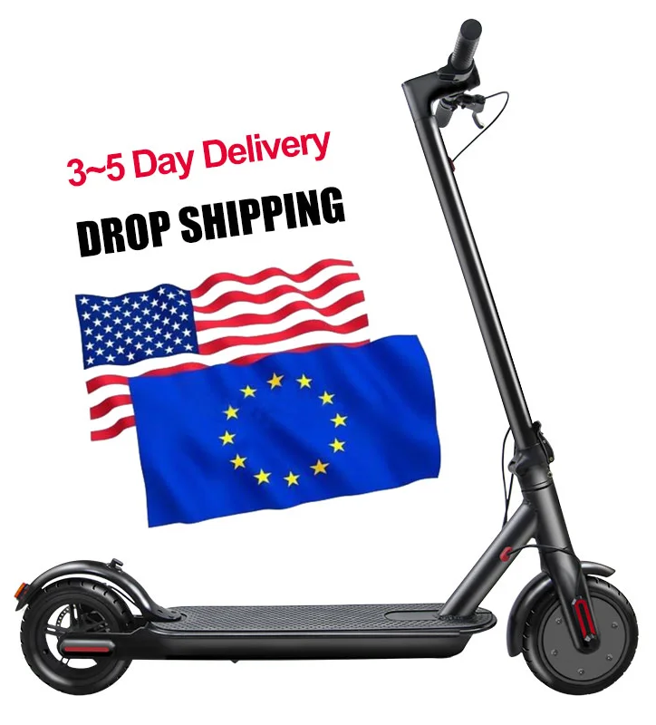 Fast Delivery 2021 Dropship free shipping eu us warehouse adult 350w folding electric e-scooter 7.5/10AH electric Scooter